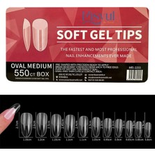 ERHCE Yarım Ay Tips Protez Tırnak, 500'LÜ Protez Tırnak, Özel Kutulu