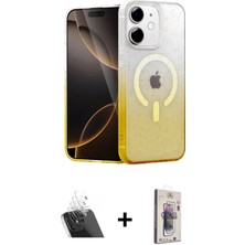 Cepte Toptan iPhone 11 Eksen Minimal Özel Seri - Siyah Bilvis 3D Cam Ekran Koruyucu + Şeffaf Kamera Lens Koruma Cam