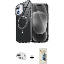 Cepte Toptan iPhone 11 Kıvılcım Form Prime - Siyah 6d Mat Seramik Hayalet Nano Ekran Koruyucu + Yeşil Pers Alüminyum Kamera Lens