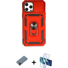 Cepte Toptan iPhone 12 Pro Max Ahenk Klasik - Siyah 3D Antistatik Seramik Nano Ekran Koruyucu + Siyah Shine Kamera Lens Koruma Cam