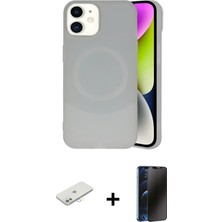 Cepte Toptan iPhone 11 Ufuk Serisi - Siyah 3D Antistatik Hayalet Cam Ekran Koruyucu + Sarı Renkli Kamera Lens Koruma Cam