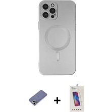 Cepte Toptan iPhone 12 Pro Max Akış Minimal Özel Seri - Siyah Joko 5d Cam + Gold Metal Kamera Lens Koruma Cam