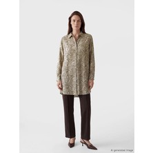 LC Waikiki Lcw Grace Haki Desenli Kadın Gömlek Tunik