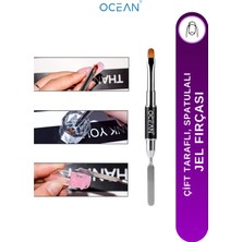 ERHCE Poly Jel Fırçası, Çift Taraflı Spatulalı Poly Jel Uygulama Fırçası