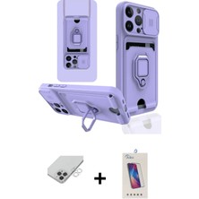 Cepte Toptan iPhone 14 Pro Max Vadi Form Prime - Siyah Joko 5d Cam + Gümüş Band Metal Kamera Lens