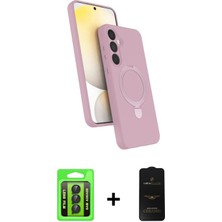 Cepte Toptan Galaxy A35 5g Iz Işık Koleksiyonu - Siyah 6d Antistatik Mat Seramik Hayalet Nano Ekran Koruyucu + Siyah Raze Metal Kamera Lens