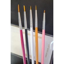 ERHCE Kalıcı Oje Nail Art 5'li Çizim Fırça Seti