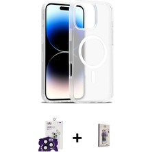 Cepte Toptan iPhone 16 Pro Max Siluet Minimal Prime - Siyah Bilvis 3D Cam Ekran Koruyucu + Siyah Bilvis Titan Kamera Lens