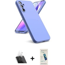 Cepte Toptan Galaxy A24 4g Kozmos Yansıma Özel Seri - Şeffaf Pasifik Cam Ekran Koruyucu + Şeffaf Kamera Lens Koruma Cam