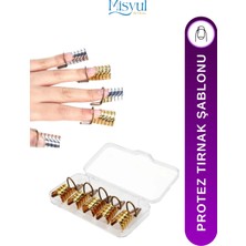 ERHCE Protez Tırnak Uzatma Şablonu Yeniden Kullanılabilir Jel Tırnak Yapım Aparatı