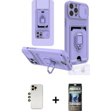 Cepte Toptan iPhone 12 Pro Vadi Form Prime - Siyah 34D Hayalet Izgaralı Cam + Gold Shine Kamera Lens