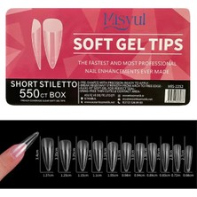 ERHCE Yarım Ay Tips Protez Tırnak, 500'LÜ Protez Tırnak, Özel Kutulu