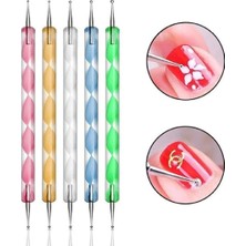 ERHCE Tırnak Süsleme Nail Art Kalemi 5 Li Dot Seti