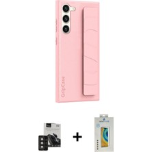 Cepte Toptan Galaxy S24 Vadi Asil Serisi - Siyah Polymer Nano Ekran Koruyucu + Derin Mor Pvd Metal Kamera Lens