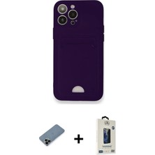 Cepte Toptan iPhone 12 Pro Max Vadi Çizgi Prime - Siyah Bilvis Hayalet Cam Ekran Koruyucu + Siyah Shine Kamera Lens Koruma Cam