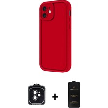 Cepte Toptan iPhone 11 Yankı Yansıma Özel Seri - Siyah 6d Antistatik Mat Seramik Hayalet Nano Ekran Koruyucu + Siyah Pvd Metal Kamera Lens