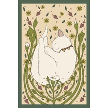 Limajuno Home & Kids Carpet  Uyuyan Kedi Desenli Dijital Baskılı Çocuk Halısı _ BTL_LMJNCRPT_001_100 x 150 cm