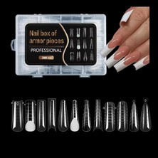 ERHCE Protez Tırnak Tips- Jel Üst Form Kalıp 288'LI-POLYJEL Kalıp 12 Farklı Model Tips-Polyjel Için