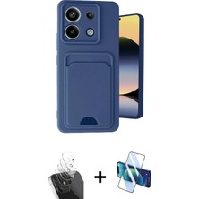 Cepte Toptan Redmi Note 13 Pro 5g Vadi Çizgi Prime - Siyah 3D Antistatik Seramik Nano Ekran Koruyucu + Şeffaf Kamera Lens Koruma Cam