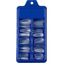 ERHCE 100 Adet Şeffaf Stiletto Takma Tırnak