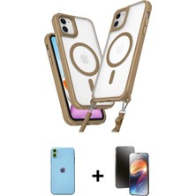 Cepte Toptan iPhone 11 Atlas Doku Koleksiyonu - Siyah 3D Antistatik Mat Seramik Nano Ekran Koruyucu + Yeşil Neon Fosforlu Kamera Lens