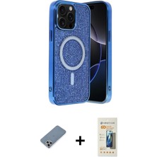 Cepte Toptan iPhone 12 Pro Eksen Çizgi - Siyah 6d Mat Seramik Hayalet Nano Ekran Koruyucu + Gümüş Metal Kamera Lens Koruma Cam