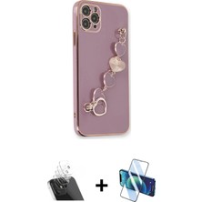 Cepte Toptan iPhone 11 Pro Max Nova Işık Prime - Siyah 3D Antistatik Seramik Nano Ekran Koruyucu + Şeffaf Kamera Lens Koruma Cam