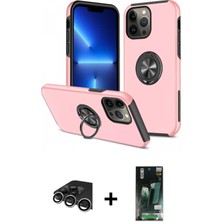 Cepte Toptan iPhone 13 Pro Max Odak Form Prime - Şeffaf 360 Full Body Arka Koruyucu + Gümüş Raze Metal Kamera Lens