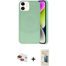 Cepte Toptan iPhone 11 Ufuk Serisi - Siyah 6d Mat Seramik Hayalet Nano Ekran Koruyucu + Kırmızı Pers Alüminyum Kamera Lens