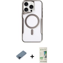 Cepte Toptan iPhone 11 Pro Max Yadigar Klasik Özel Seri - Siyah 20D Premium Cam Ekran Koruyucu + Mavi Metal Kamera Lens Koruma Cam