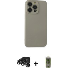 Cepte Toptan iPhone 15 Pro Max Ahenk Serisi - Siyah Joko Magic 5d Hayalet Cam + Gümüş Raze Metal Kamera Lens