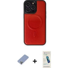 Cepte Toptan iPhone 13 Pro Max Zirve Işık Serisi - Şeffaf Pasifik Cam Ekran Koruyucu + Koyu Yeşil Metal Kamera Lens Koruma Cam