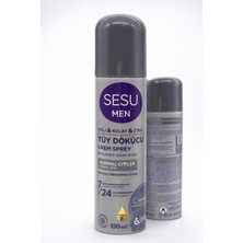 SHC4200 Sesu Men Tüy Dökücü Krem Sprey 150 ml Erkeklere Özel Hızlı Etkili Depilatory Spray Normal Ciltler I
