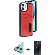 Cepte Toptan iPhone 11 Yörünge Işık Serisi - Siyah 3D Antistatik Hayalet Cam Ekran Koruyucu + Mavi Raze Metal Kamera Lens