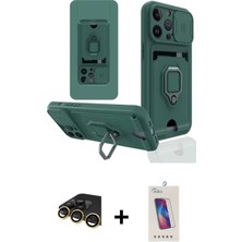 Cepte Toptan iPhone 14 Pro Max Vadi Form Prime - Siyah Joko 5d Cam + Gold Raze Metal Kamera Lens