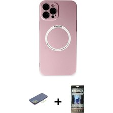 Cepte Toptan iPhone 12 Pro Zirve Klasik Prime - Siyah 34D Hayalet Izgaralı Cam + Yeşil Renkli Kamera Lens Koruma Cam