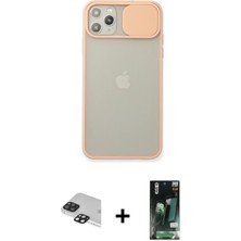 Cepte Toptan iPhone 11 Pro Max Vadi Çizgi - Siyah 360 Mat Full Body Arka Koruyucu + Siyah Pers Alüminyum Kamera Lens