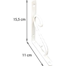 Nerm Ferforje Raf Altı No:1 Beyaz