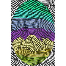 Limajuno Home & Kids Carpet Renkli Parmak Izi Desenli Dijital Baskılı Çocuk HALISI_100 x 150 cm