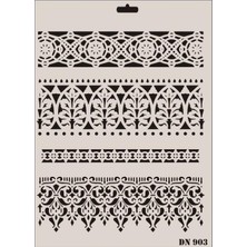 Nerm Rich Dantel Seri DN-903 Stencil 35X25 cm