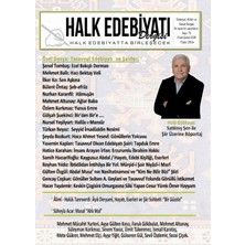 Halk Edebiyatı Dergisi Yayınları Halk Edebiyatı Dergisi: 70 Ocak - Şubat 2026