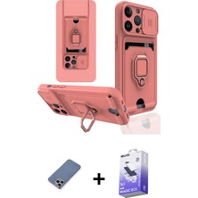 Cepte Toptan iPhone 13 Pro Max Vadi Form Prime - Siyah Bilvis 5in1 5d Magic Hayalet Cam Ekran Koruyucu + Açık Yeşil Metal Kamera Lens Koruma Cam