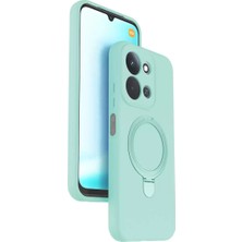 Olinea Redmi 15C 4g Magsafe Standlı Kapak - Su Yeşili