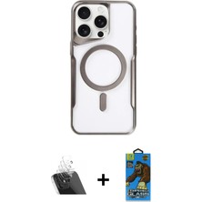 Cepte Toptan iPhone 11 Pro Max Yadigar Klasik Özel Seri - Siyah 18D Cam Ekran Koruyucu + Şeffaf Kamera Lens Koruma Cam