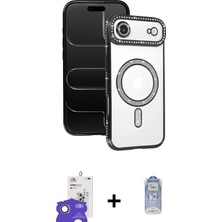 Cepte Toptan iPhone 17 Air Zirve Doku Prime - Siyah Joko Magic 5d Cam + Gold Bilvis Titan Kamera Lens