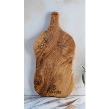 Cuvesta Zeytin Ağacı El Yapımı Sunum Kesme Tahtası 32X15 cm