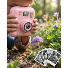 Store Mania Ieg™ Eğitici Çocuk Kamerası Anında Baskı 4 Rulo Kağıt ve 5 Kalem Set Hediyeli