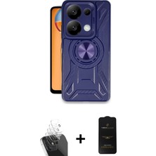 Cepte Toptan Redmi Note 13 Pro 4g Nova Yansıma Prime - Siyah 6d Antistatik Mat Seramik Hayalet Nano Ekran Koruyucu + Şeffaf Kamera Lens Koruma Cam