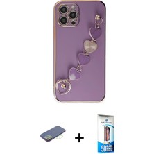 Cepte Toptan iPhone 12 Pro Max Nova Işık Prime - Siyah 5d Eko Cam Ekran Koruyucu + Yeşil Renkli Kamera Lens Koruma Cam