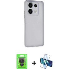 Cepte Toptan Redmi Note 13 Pro 4g Atlas Minimal Prime - Siyah 3D Antistatik Seramik Nano Ekran Koruyucu + Siyah Raze Metal Kamera Lens